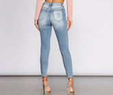 Tobi Super High Waist Destructed Mom Jeans Sai Feel